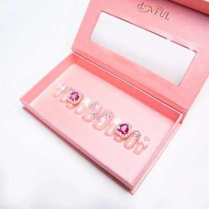 Rocking Heartbeat Handmade Nails H257