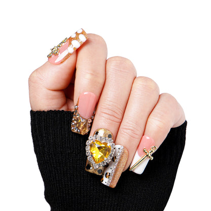 Regal Glitz Handmade Nails H259