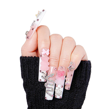 Gummy Bear Glam Handmade Nails H26