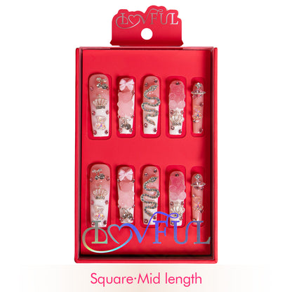 Gummy Bear Glam Handmade Nails H26