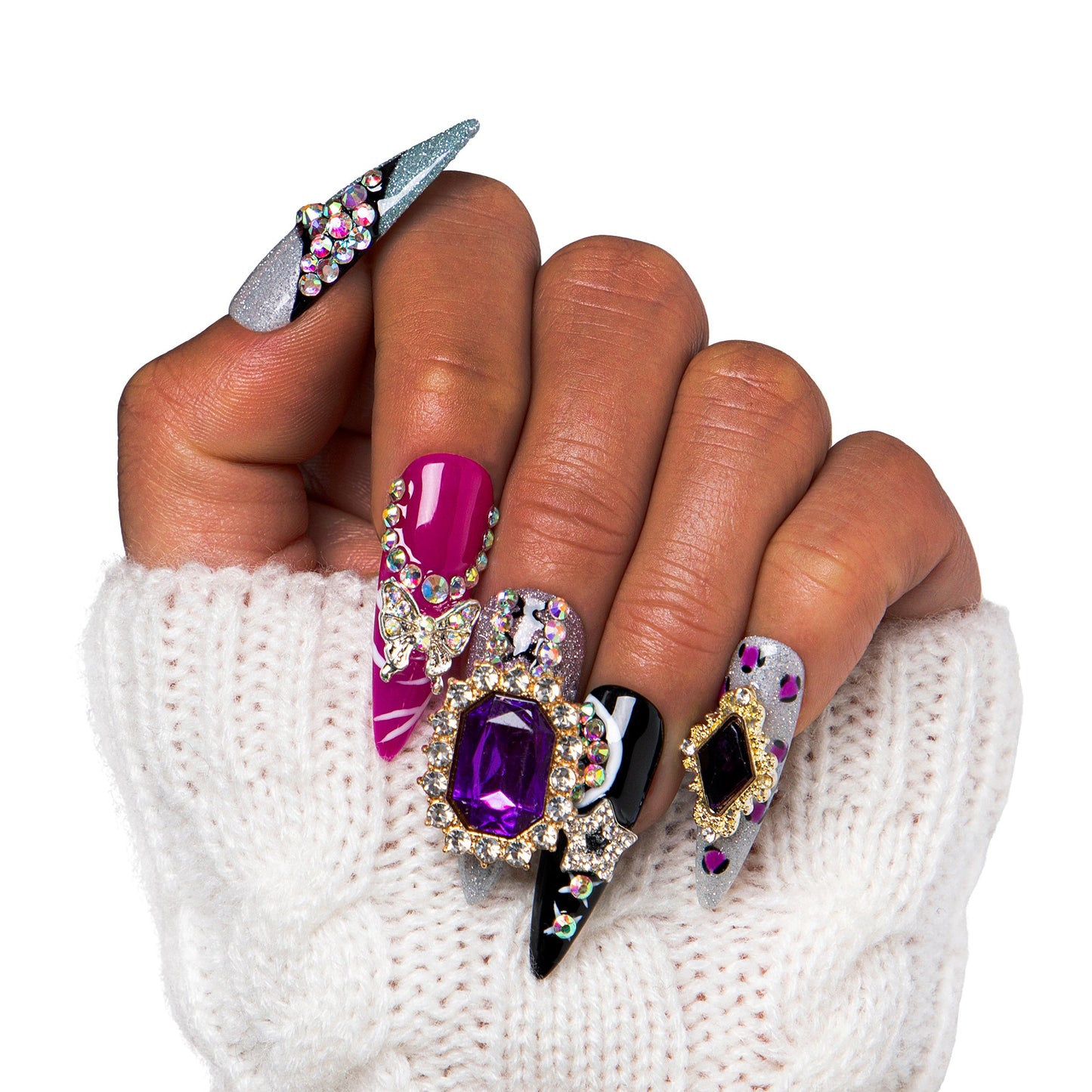 Jungle Gems Handmade Nails H267