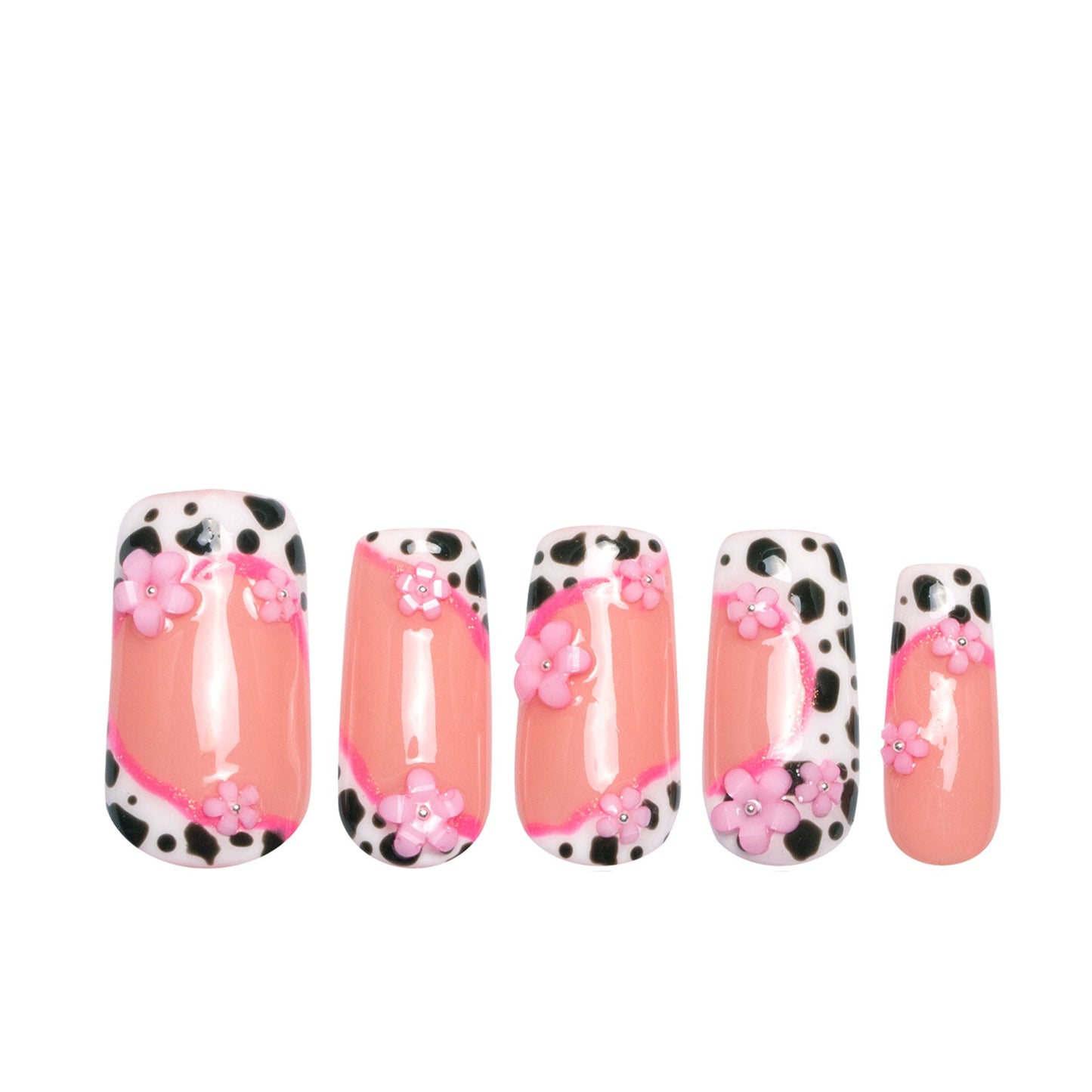 Cowgirl Pink Handmade Nails H268