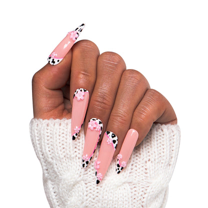 Cowgirl Pink Handmade Nails H268