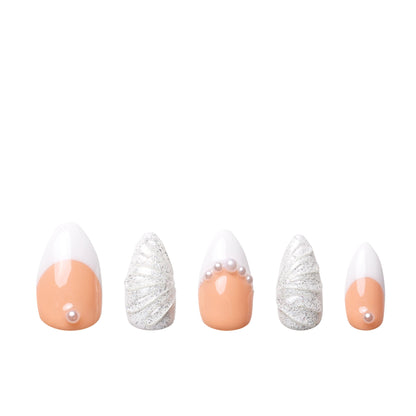 As Angel French Tip Handmade Nails H275