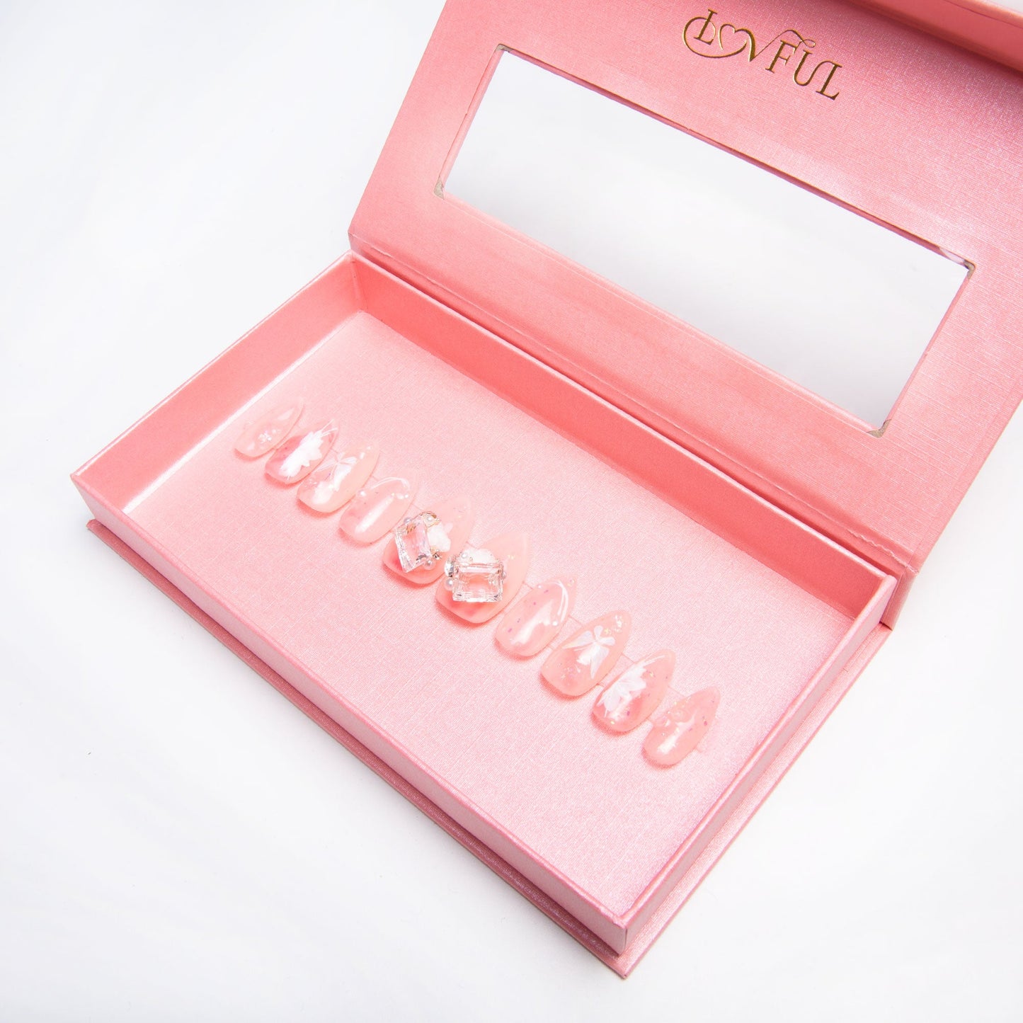 Love is in the Air Handmade Nails H296