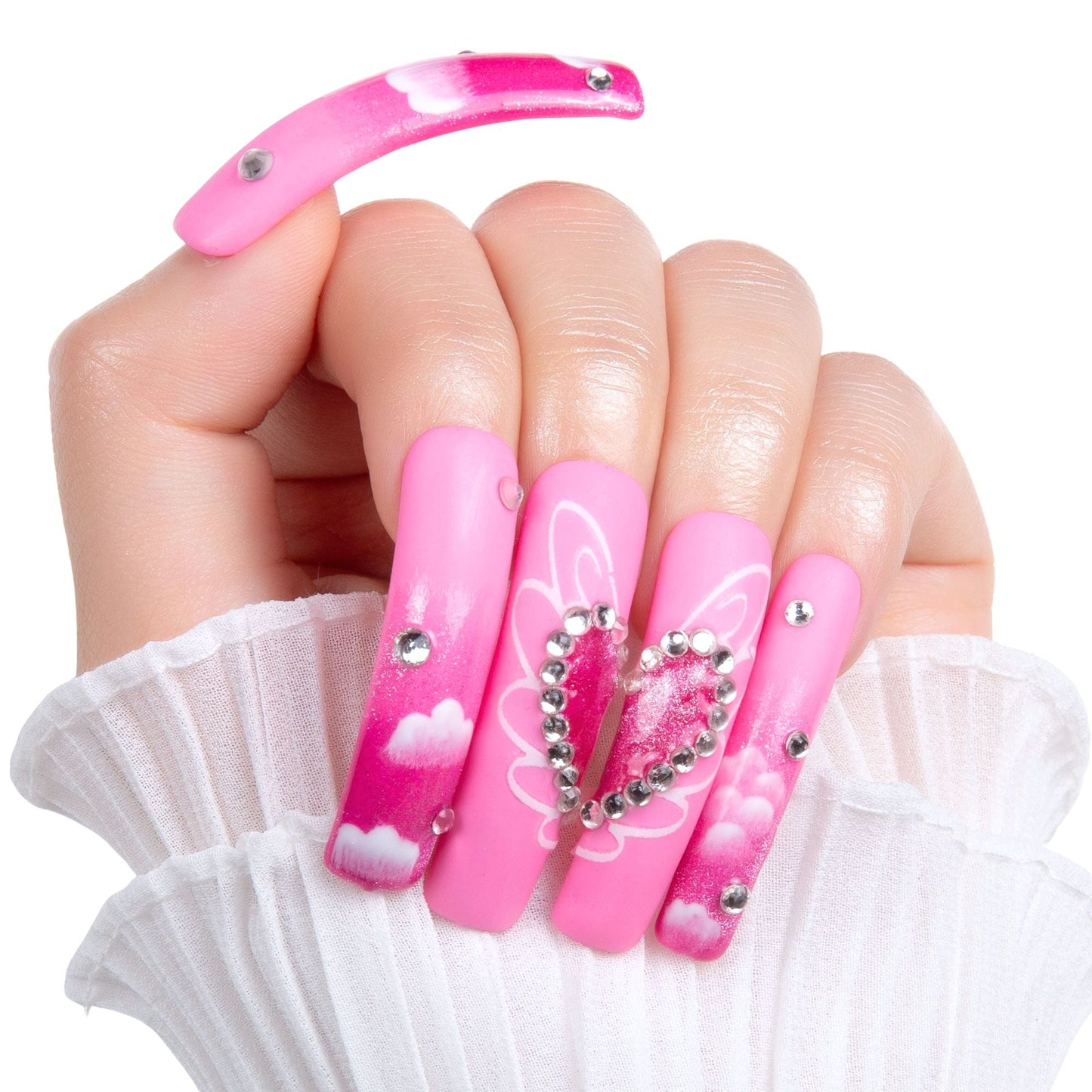 Pink Paradise Handmade Nails H302
