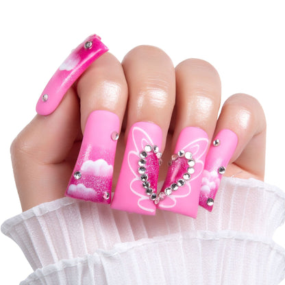 Pink Paradise Handmade Nails H302