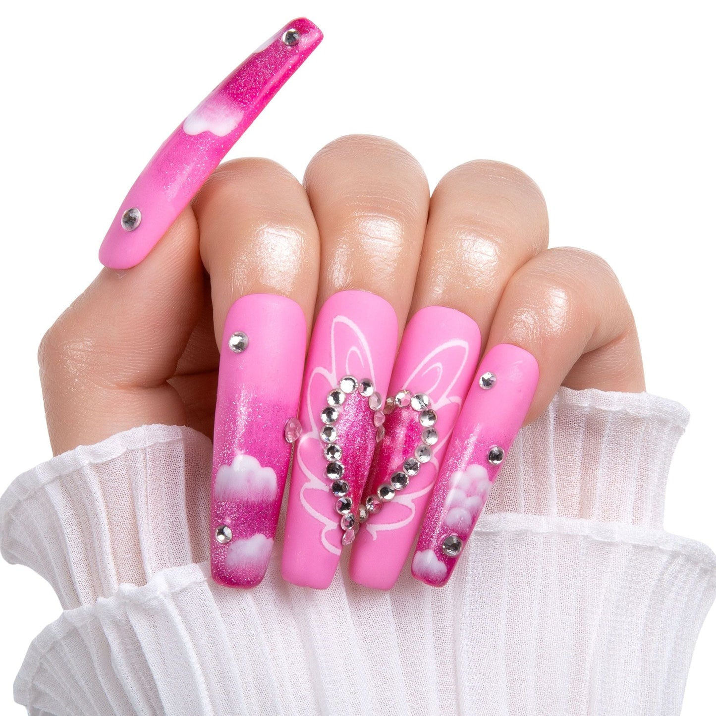 Pink Paradise Handmade Nails H302