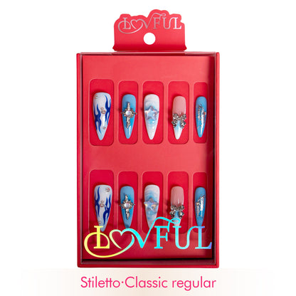 Frozen Handmade Nails H319