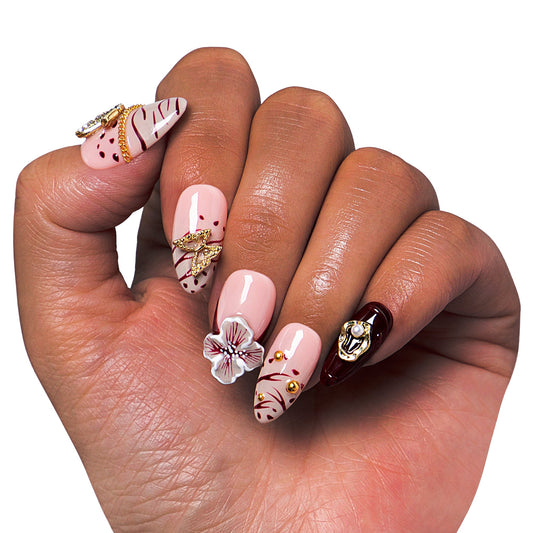 Mystic Garden Handmade Nails H329