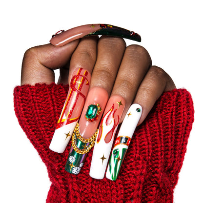 Rolling the Dice Handmade Nails H334