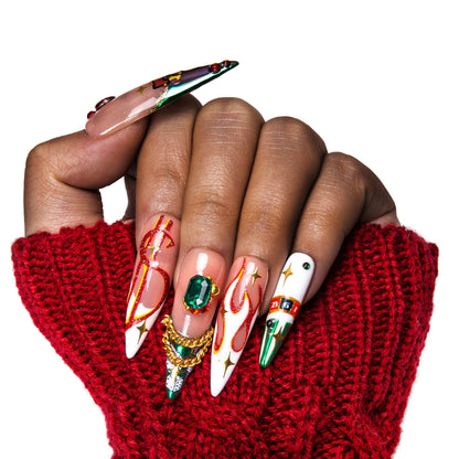 Rolling the Dice Handmade Nails H334