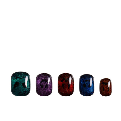 Spectral Jack-o'-lantern Handmade Nails H336