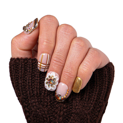 @Thatasiangirl2000 (Mulan) x Lovful Creator Collab Luxurious Autumn Harvest Nails H344