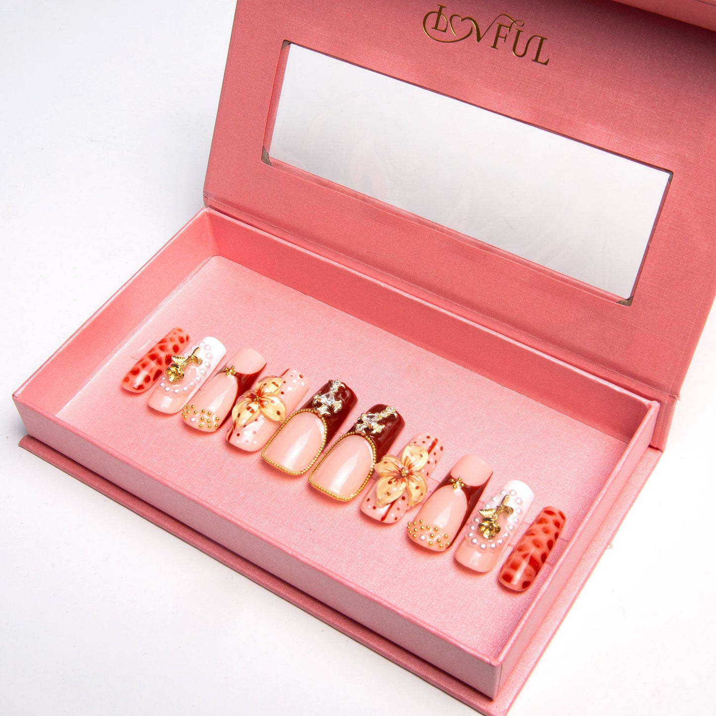 Vintage Boho Chic Handmade Nails H365