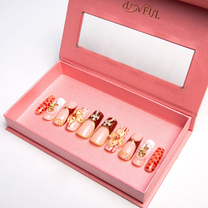 Vintage Boho Chic Handmade Nails H365