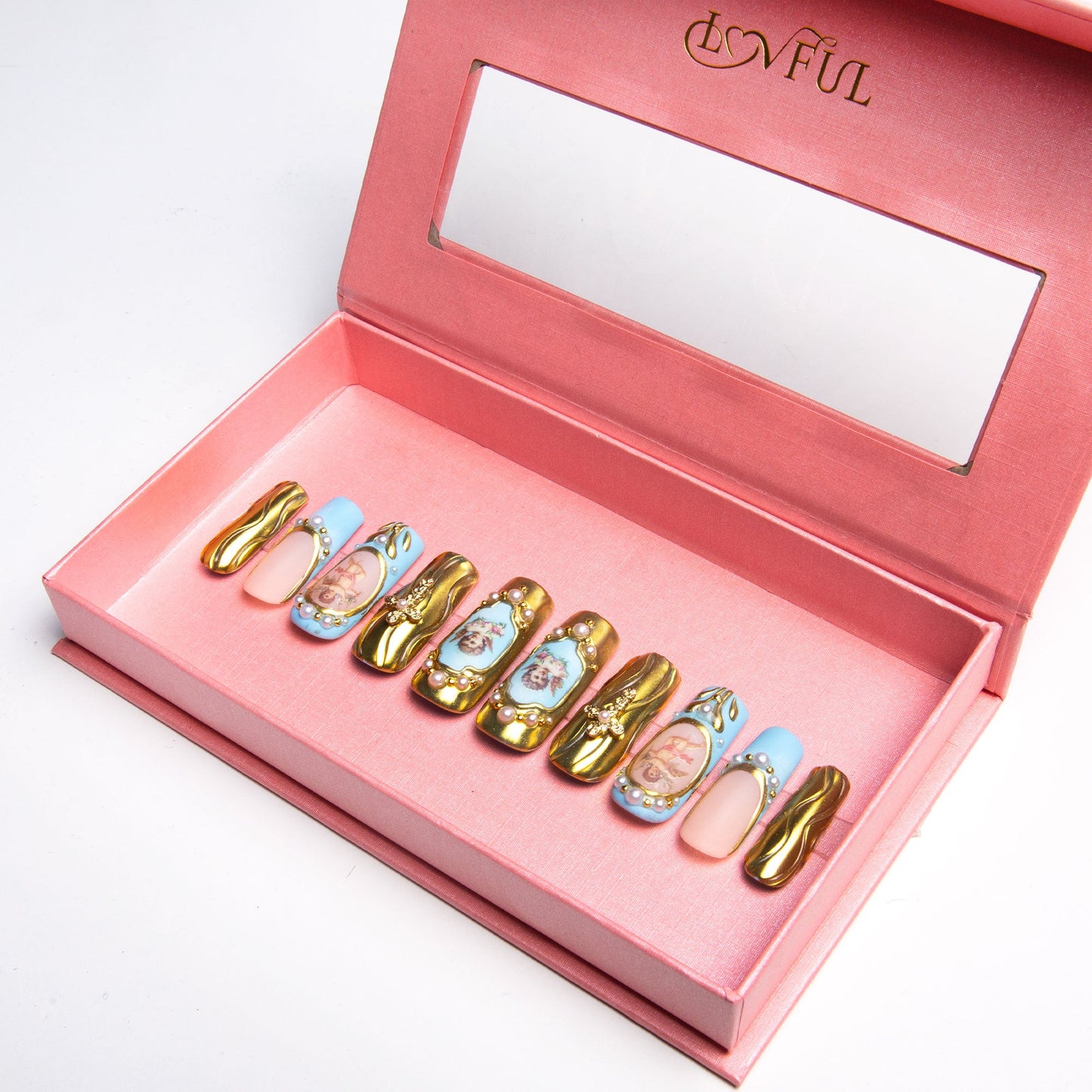 Angelic Embrace Handmade Nails H372