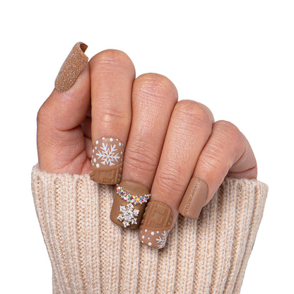 Winter Chic Handmade Nails H379
