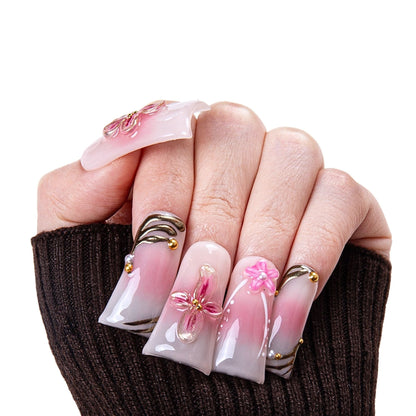 Ros¨¦ Radiance Handmade Nails H391