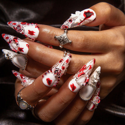 Velvet Blood Handmade Nails H398