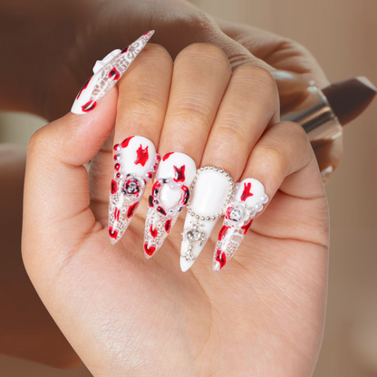 Velvet Blood Handmade Nails H398
