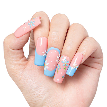 Daisy Delight Handmade Nails H403