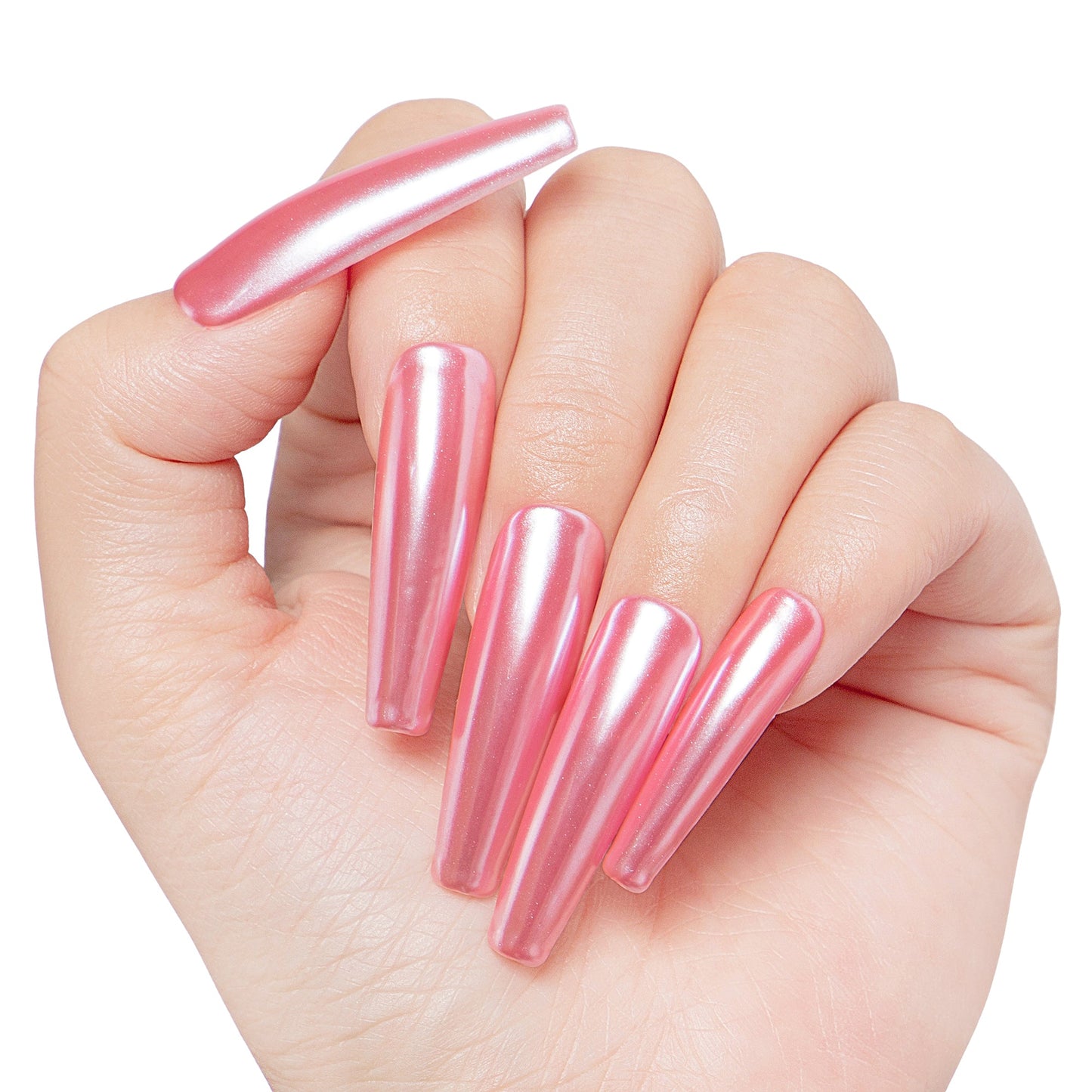 Ros¨¦ Prism Handmade Nails H408