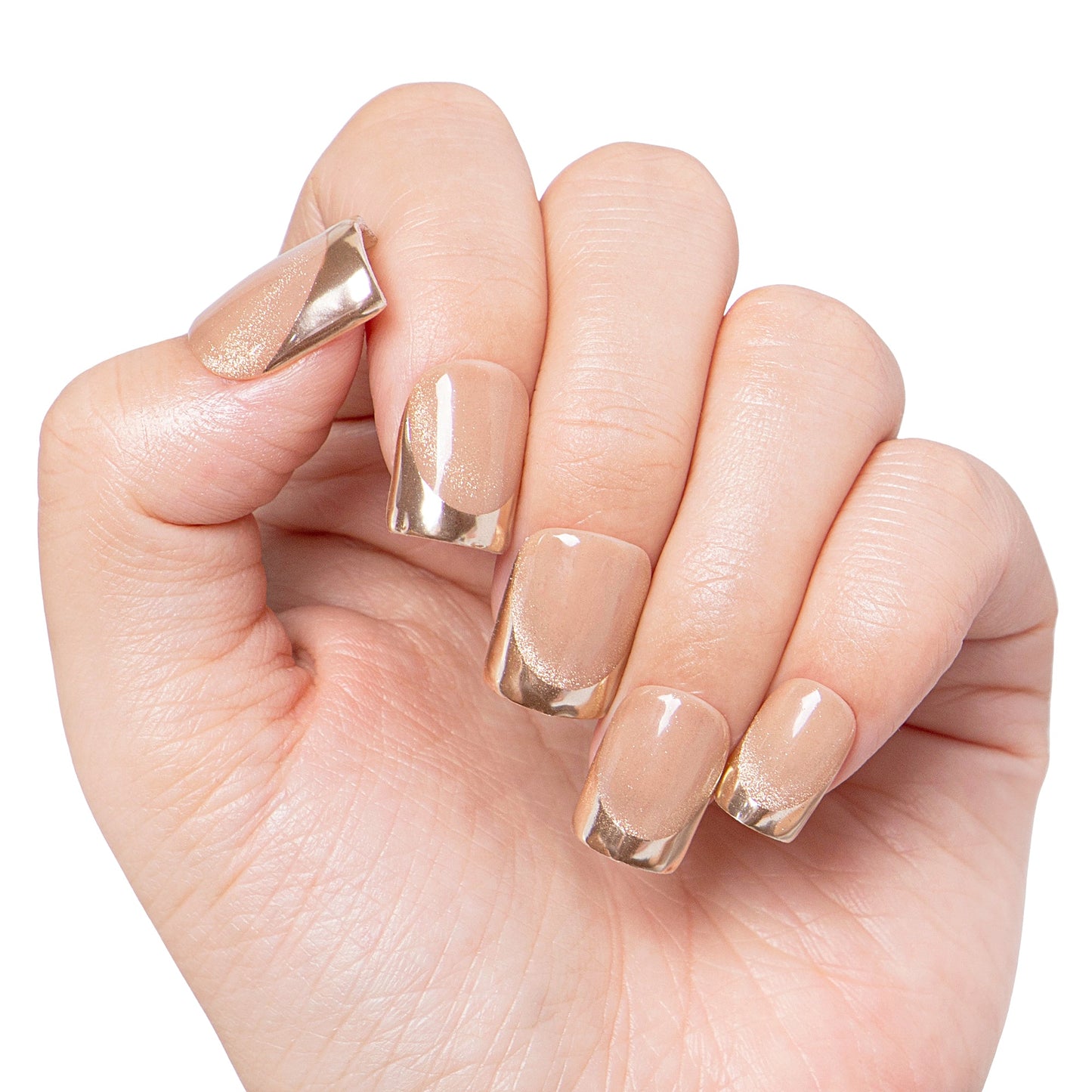 Golden Dusk Handmade Nails H409