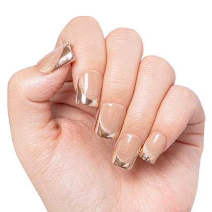 Golden Dusk Handmade Nails H409
