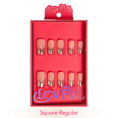 Golden Dusk Handmade Nails H409