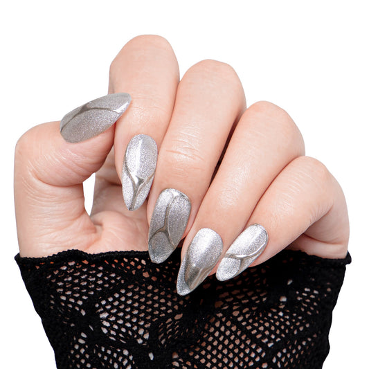Lunar Storm Handmade Nails H410