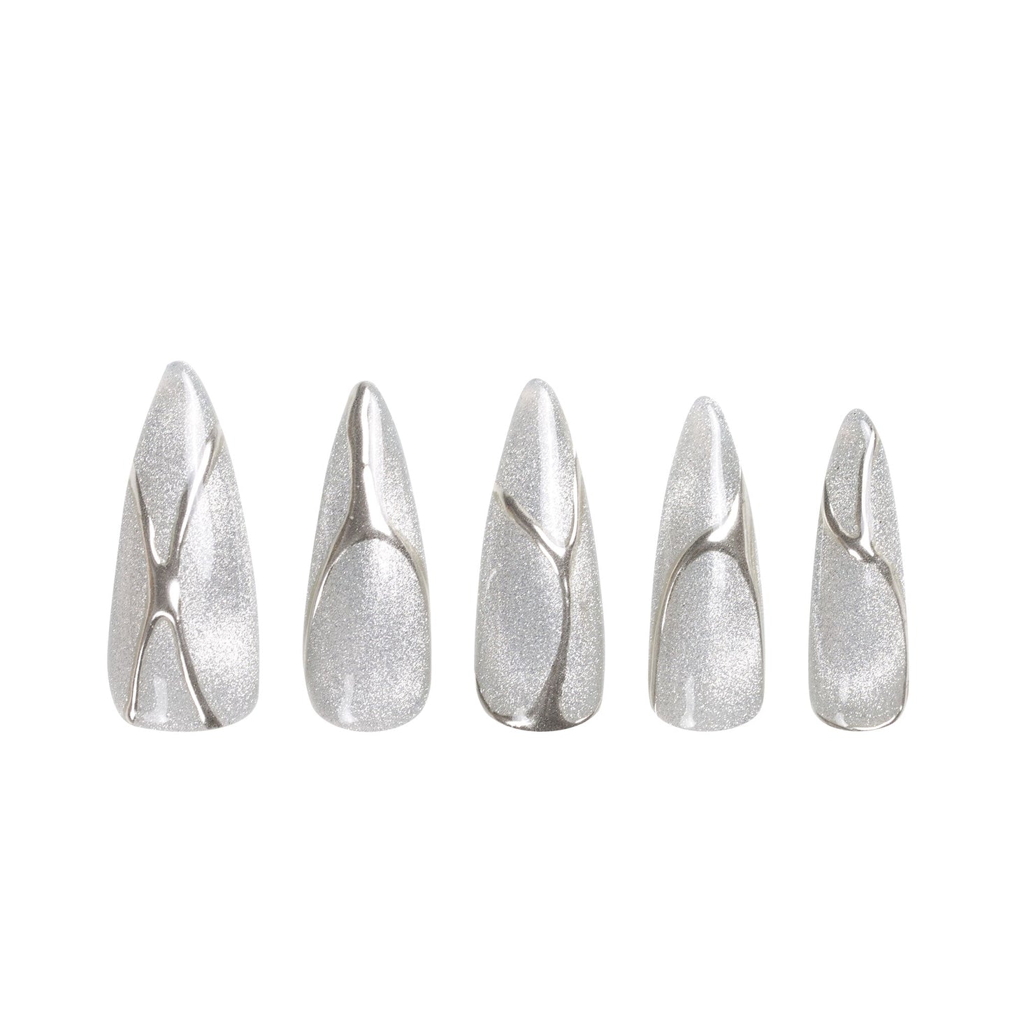 Lunar Storm Handmade Nails H410