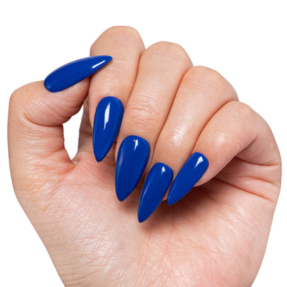 Blue Royalty Handmade Press on Nails H420