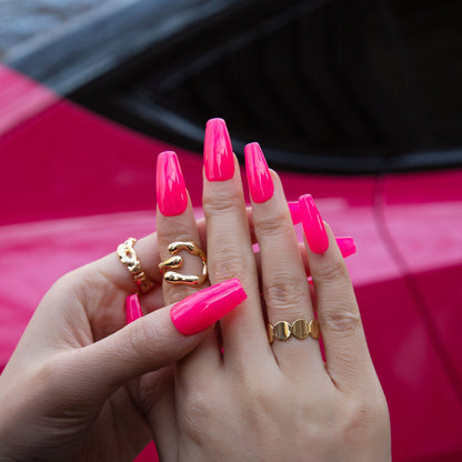 Hot Barbie Handmade Press on Nails H422