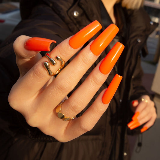 Neon Sunshine Handmade Press on Nails H425