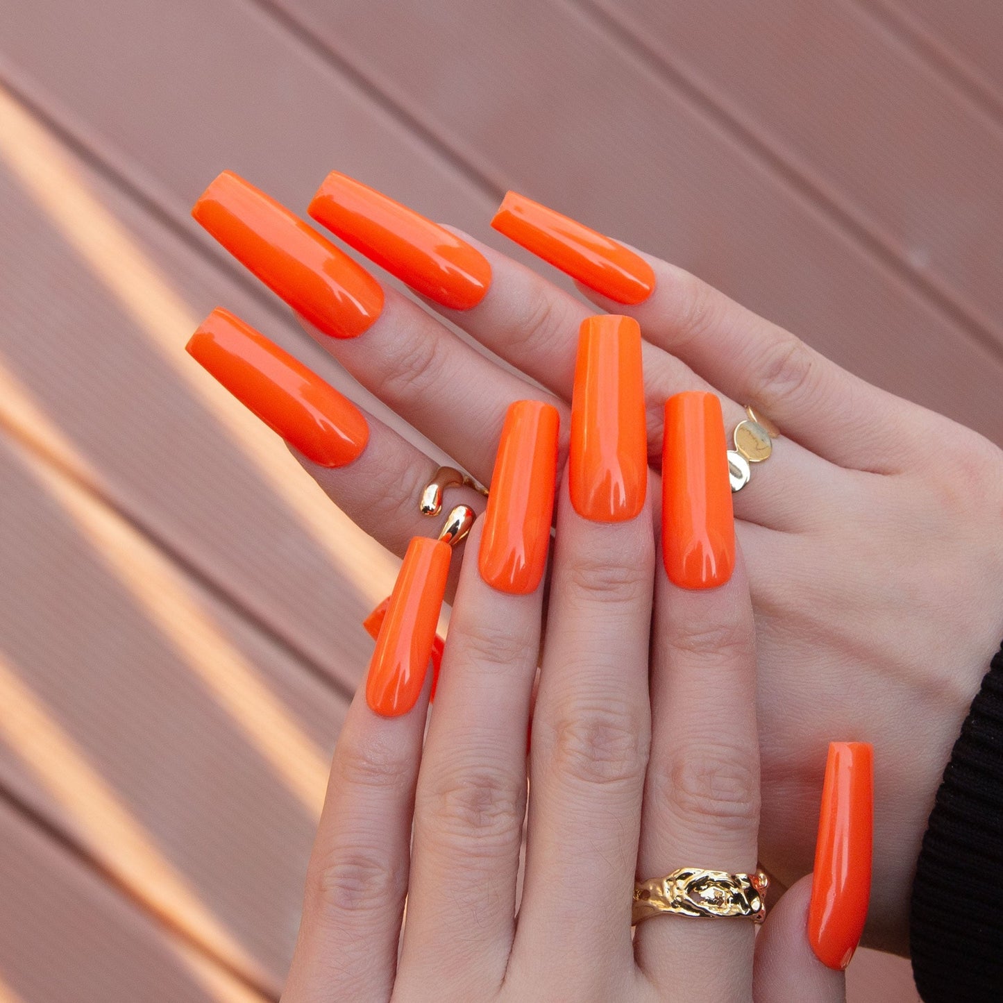 Neon Sunshine Handmade Press on Nails H425