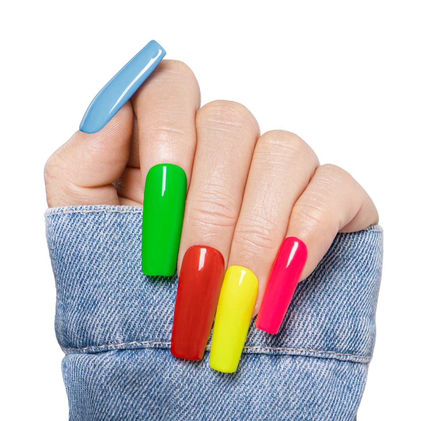 Lively Neon Handmade Press on Nails H427