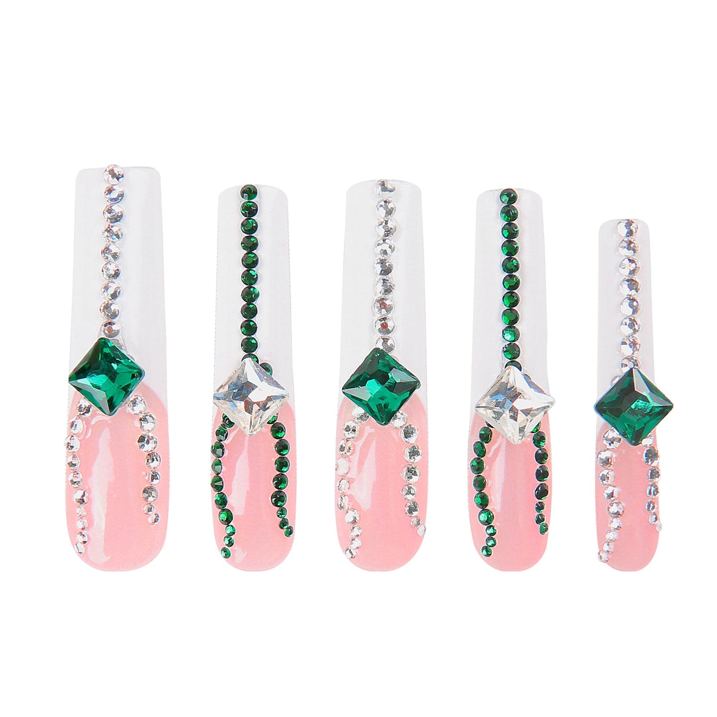 Crystals Magic Handmade Nails H43