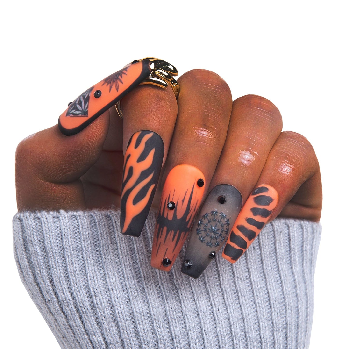 Blazin Haze Handmade Nails H430