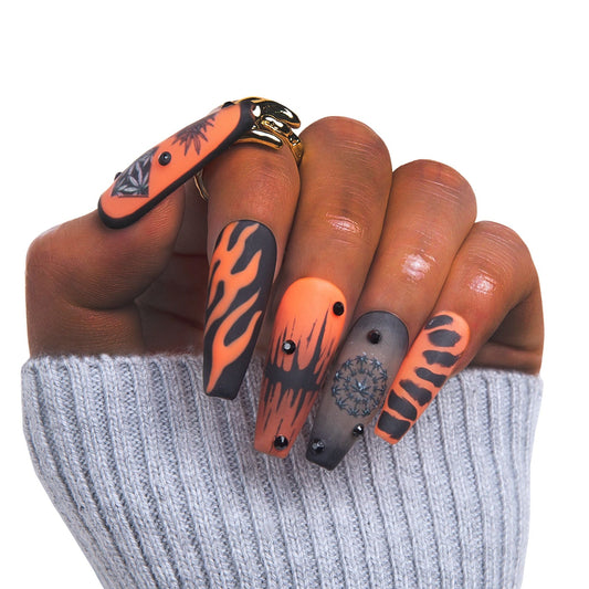 Blazin Haze Handmade Nails H430