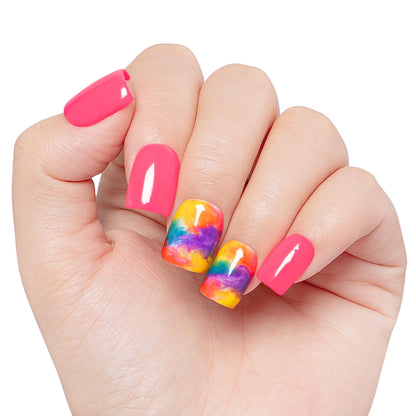Gradient Neon Handmade Nails H442