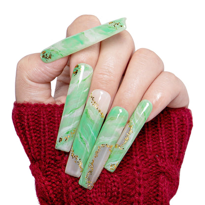 Imperial Jade Handmade Nails H445