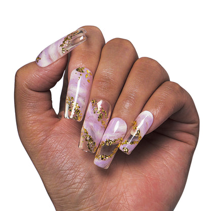 Lilac Glow Handmade Nails H448