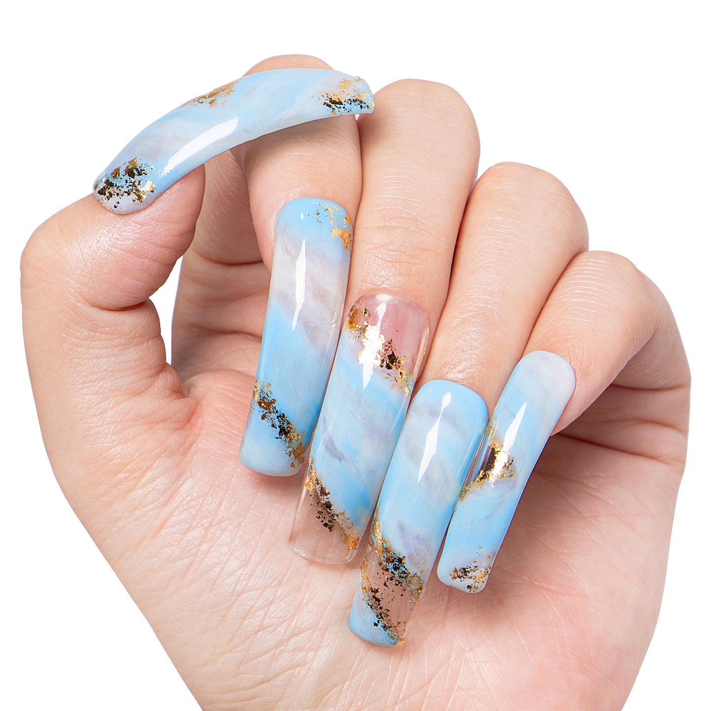 Celestial Sky Handmade Nails H449