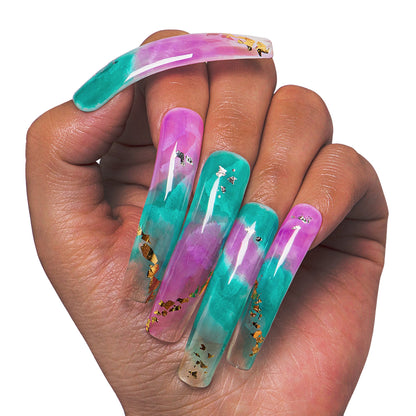 Mystic Amethyst Handmade Nails H450