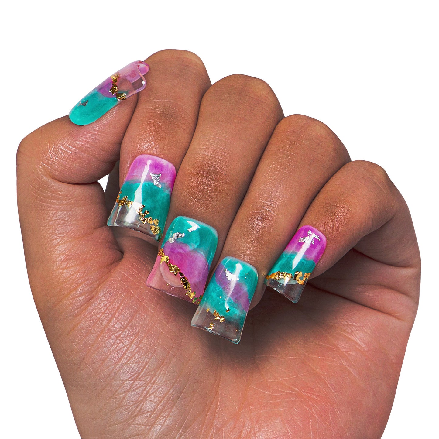 Mystic Amethyst Handmade Nails H450