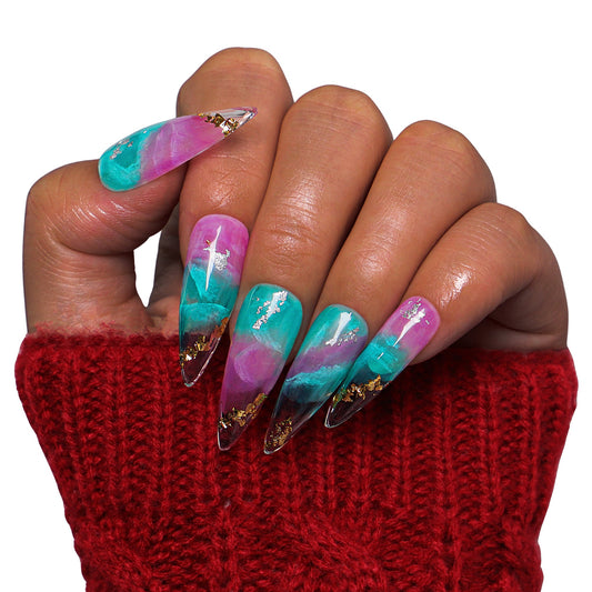 Mystic Amethyst Handmade Nails H450