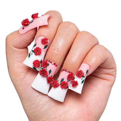 Vintage Elegance Handmade Nails H452