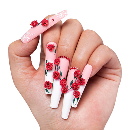 Vintage Elegance Handmade Nails H452