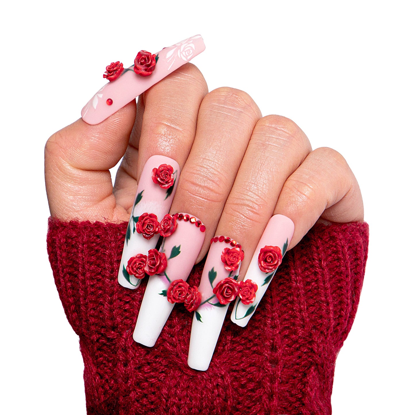 Vintage Elegance Handmade Nails H452